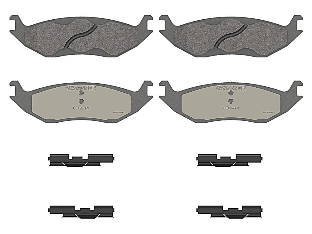 Rear Brake Pads - Semi-Metallic - OEX
