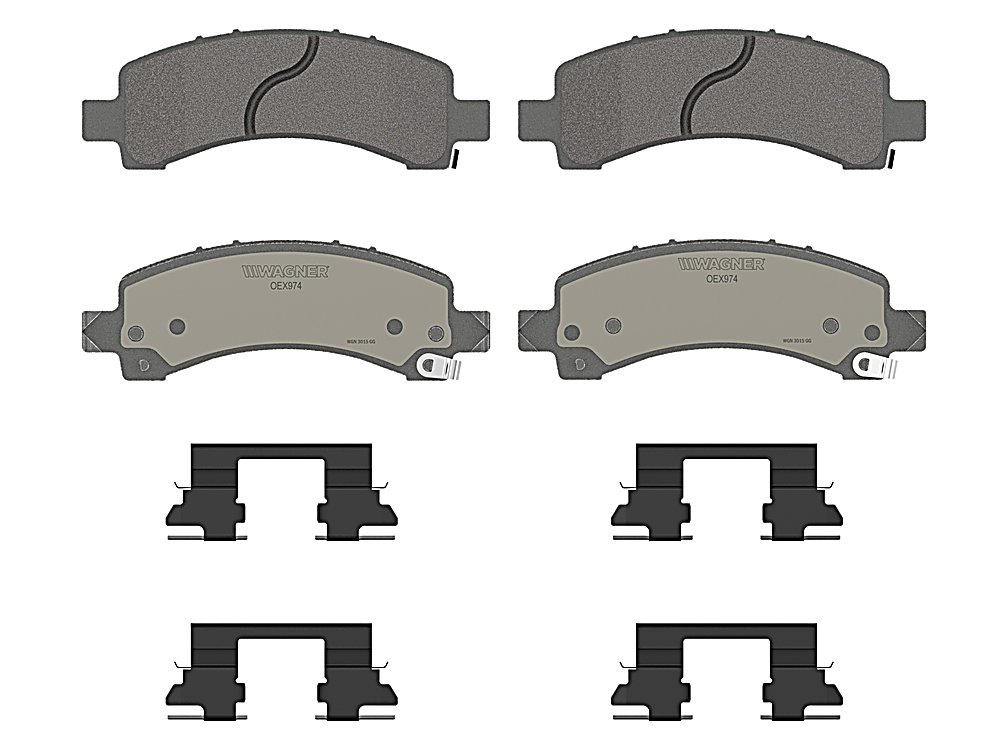 Rear Brake Pads - Ceramic - OEX for the Chevrolet Express 3500