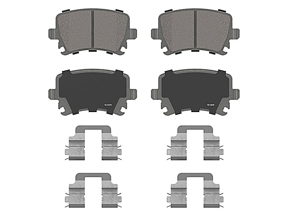 Rear Brake Pads - Ceramic - ThermoQuiet for the Audi Tt