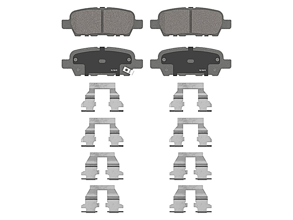 Rear Brake Pads - w/ Mech. Sensor - ThermoQuiet