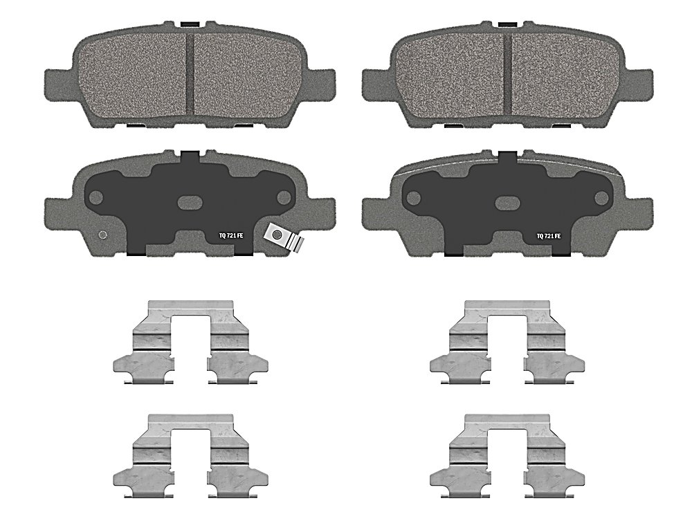 Rear Brake Pads - Solid Rotor - ThermoQuiet for the Nissan 370z